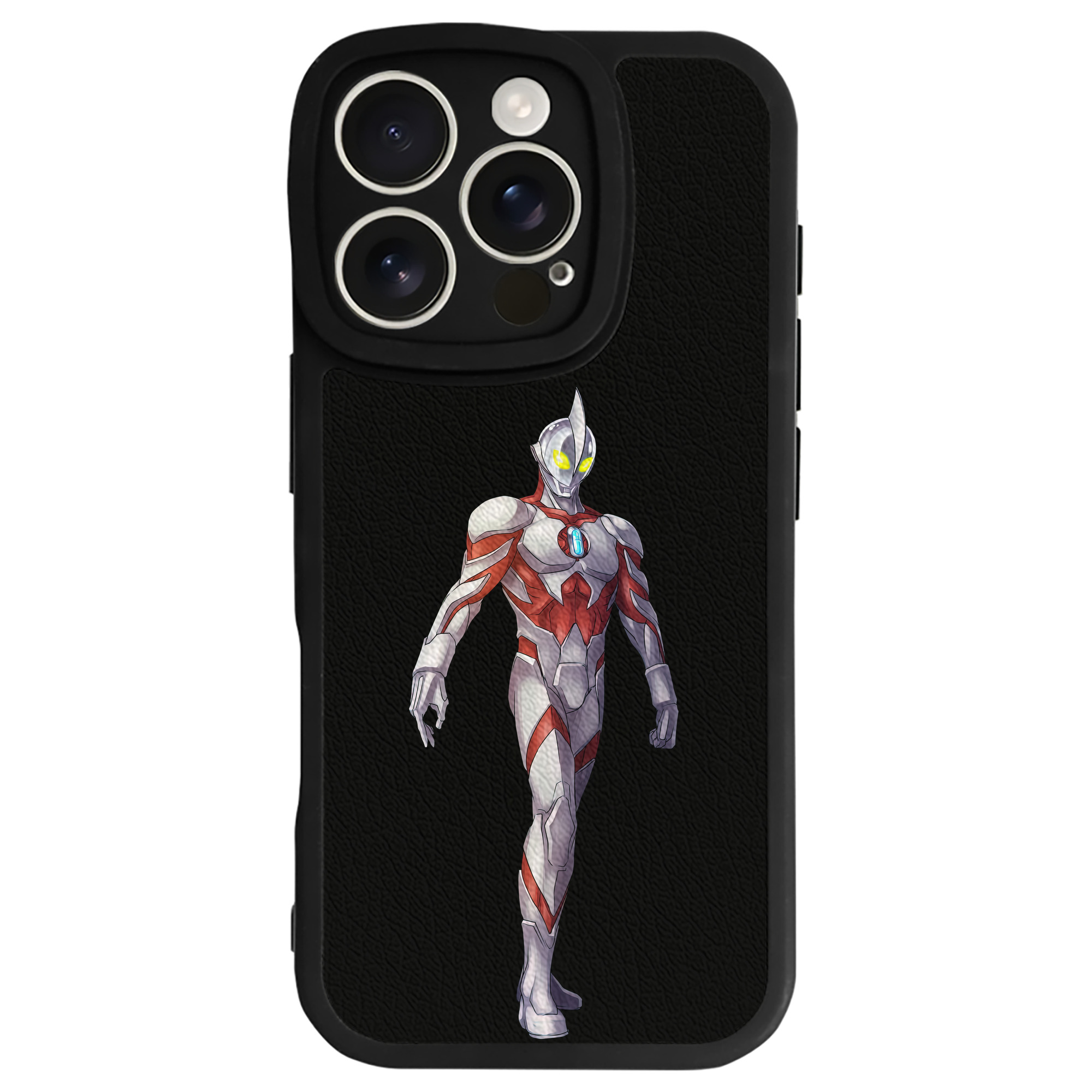 （画像用） ウルトラマン Ultraman 【iPhone 16シリーズ対応】シリコンスマホケース（レザー調） 材質：シリコン